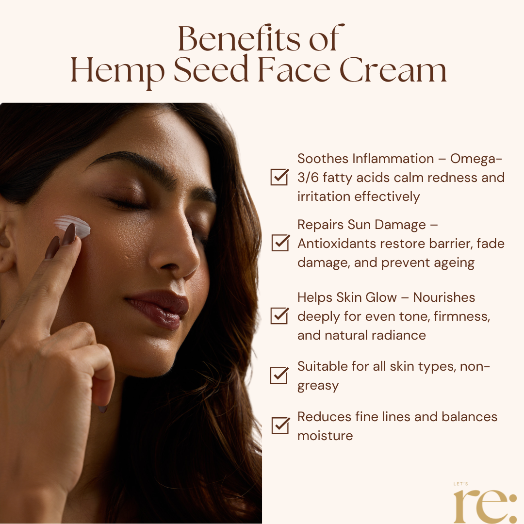 Hemp Seed Face Cream for Anti-Aging & Hydration