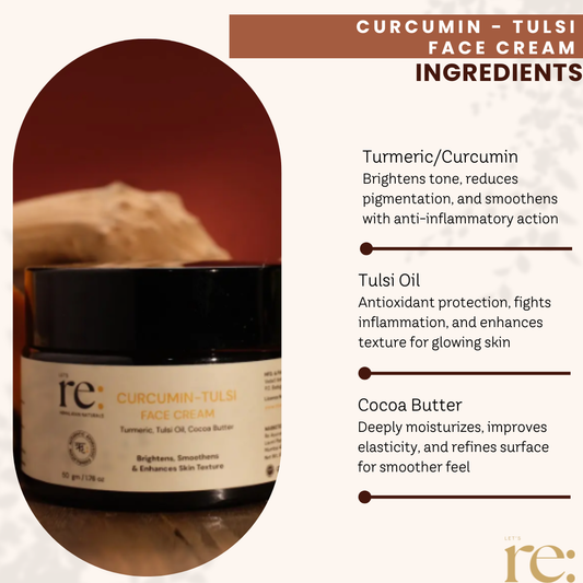 Curcumin Tulsi Face Cream for Brightening Care