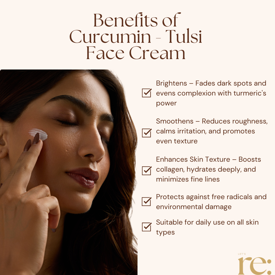 Curcumin Tulsi Face Cream for Brightening Care
