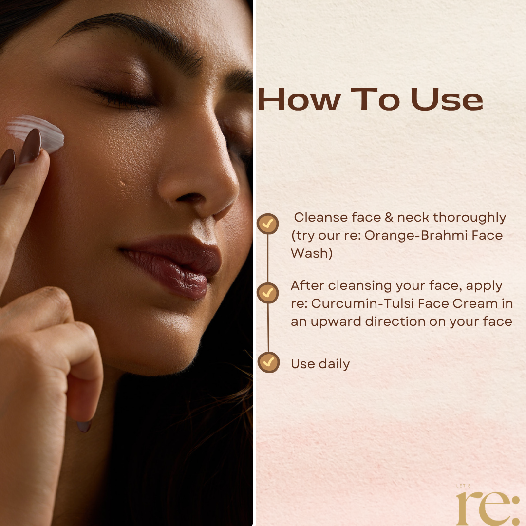 Curcumin Tulsi Face Cream for Brightening Care
