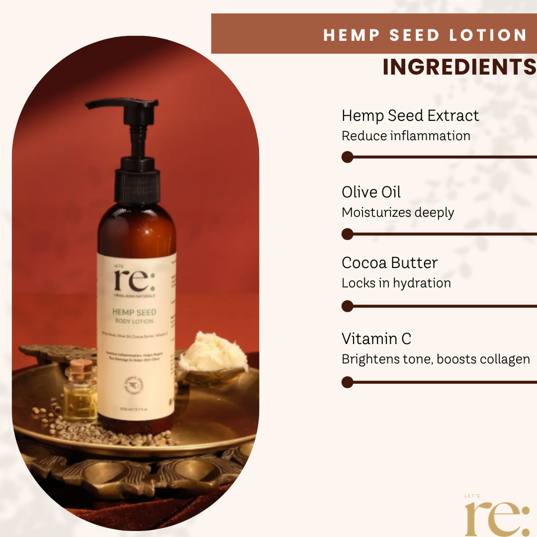Hemp Seed Body Lotion for Deep Skin Hydration
