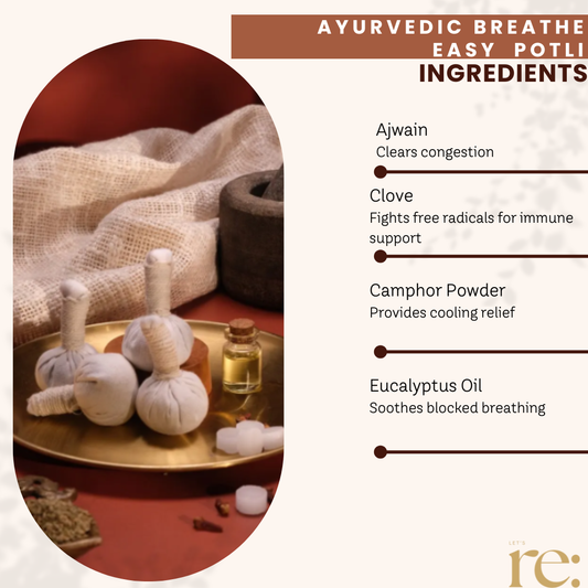 Ayurvedic Breathe Easy Potli for Clear Breathing Support