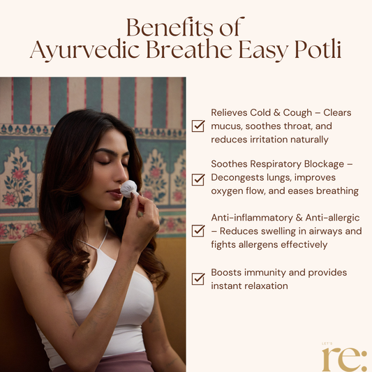 Ayurvedic Breathe Easy Potli for Clear Breathing Support