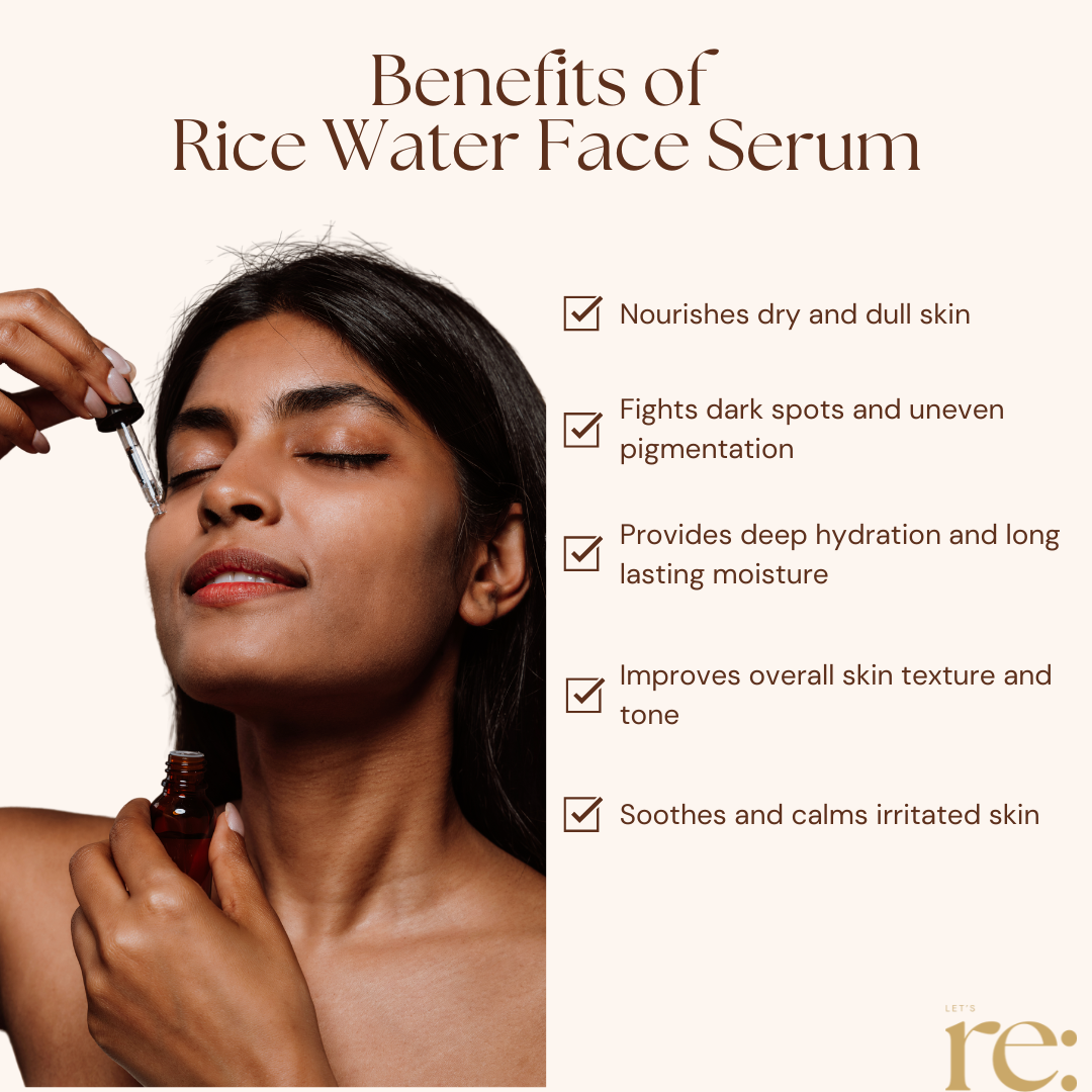 Rice Water Face Serum for Brightening & Hydration