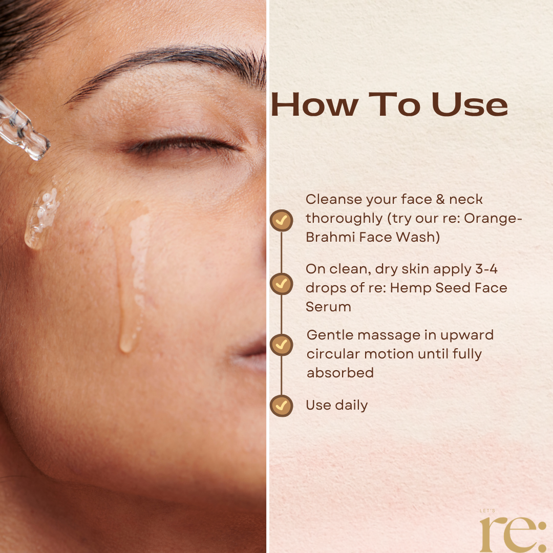 Hemp Seed Face Serum for Skin Repair & Hydration