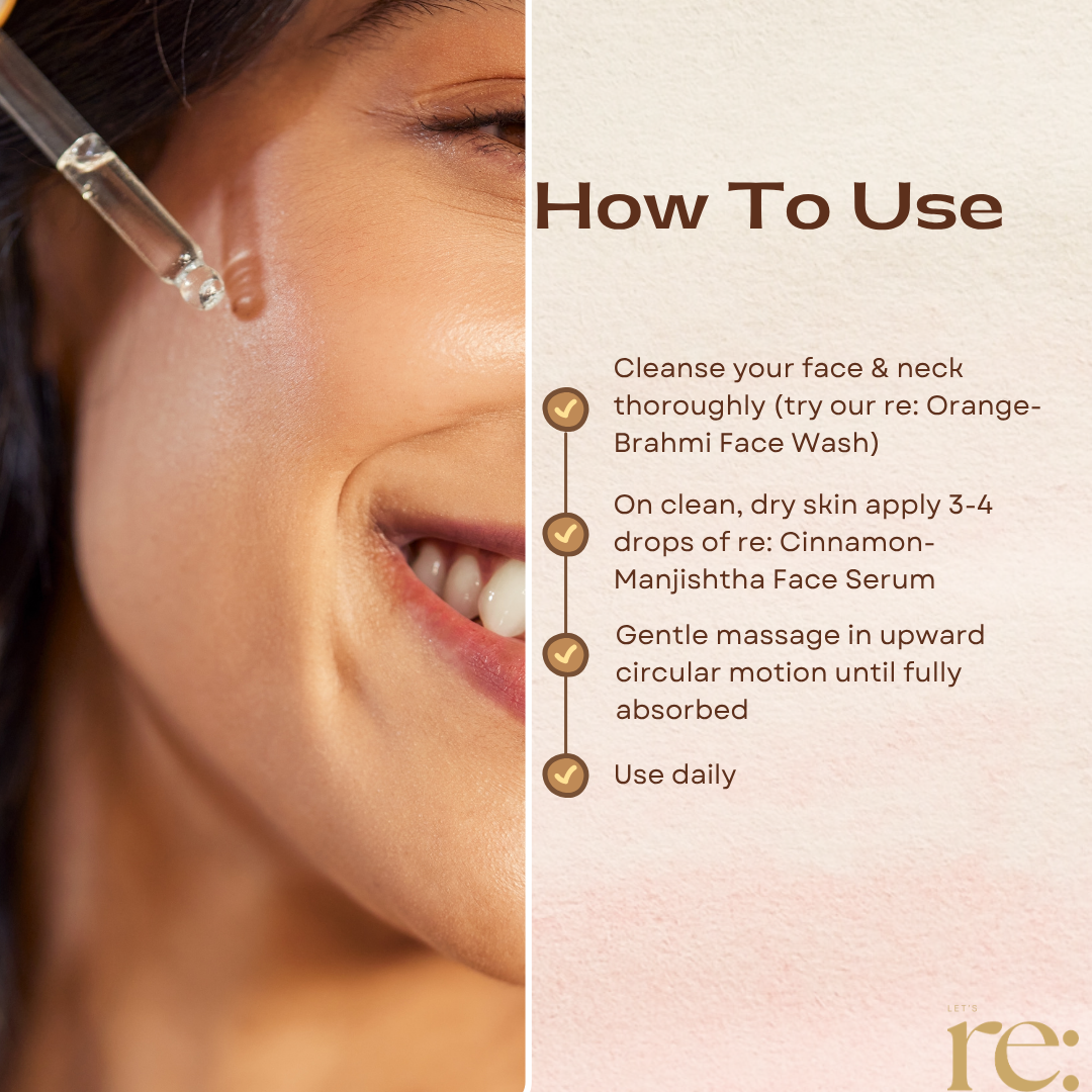 Cinnamon Manjistha Face Serum for Acne & Clear Skin