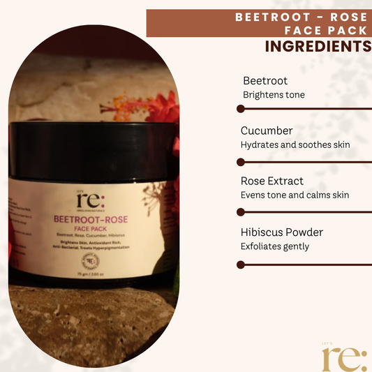 Beetroot Rose Face Pack for Brightening Glow