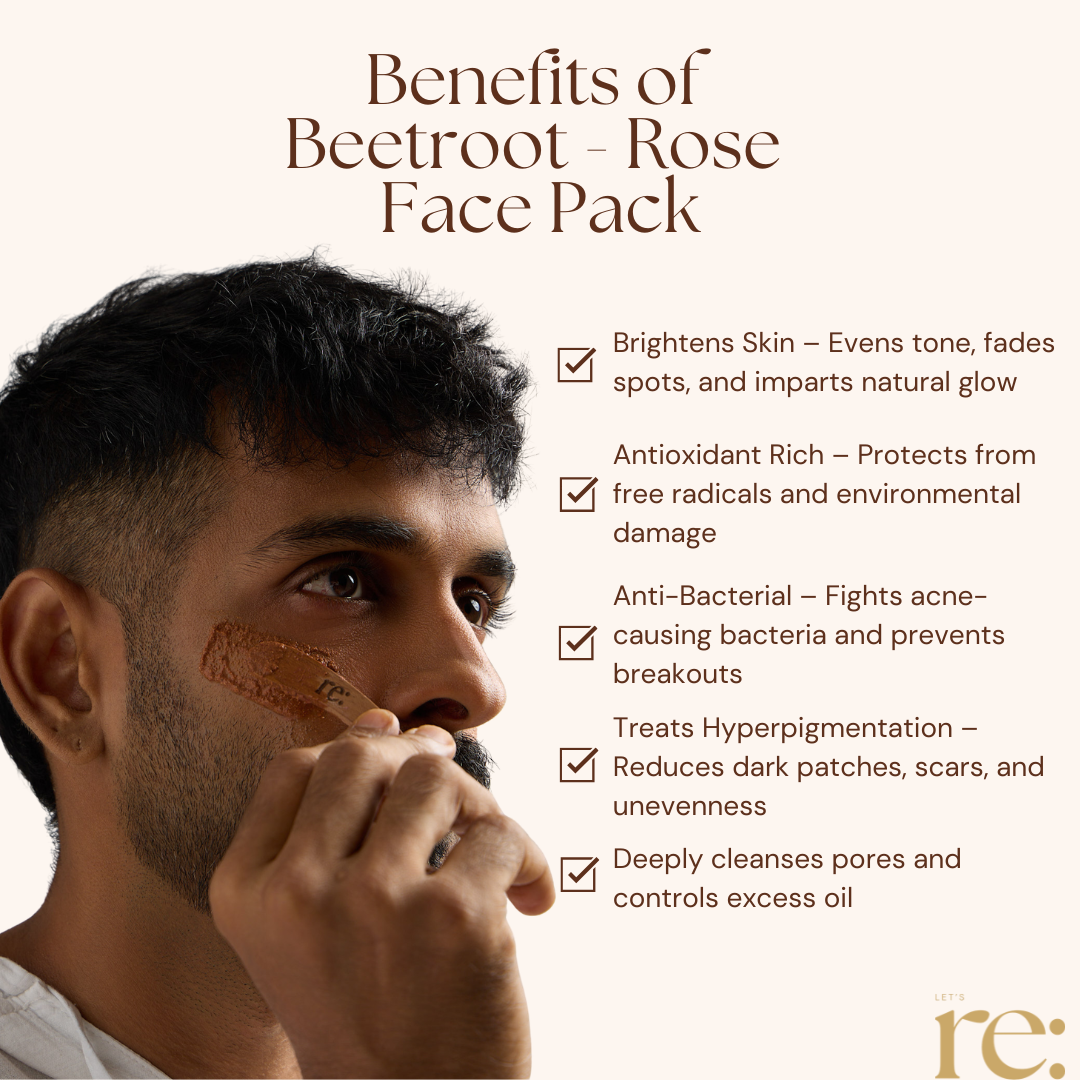 Beetroot Rose Face Pack for Brightening Glow