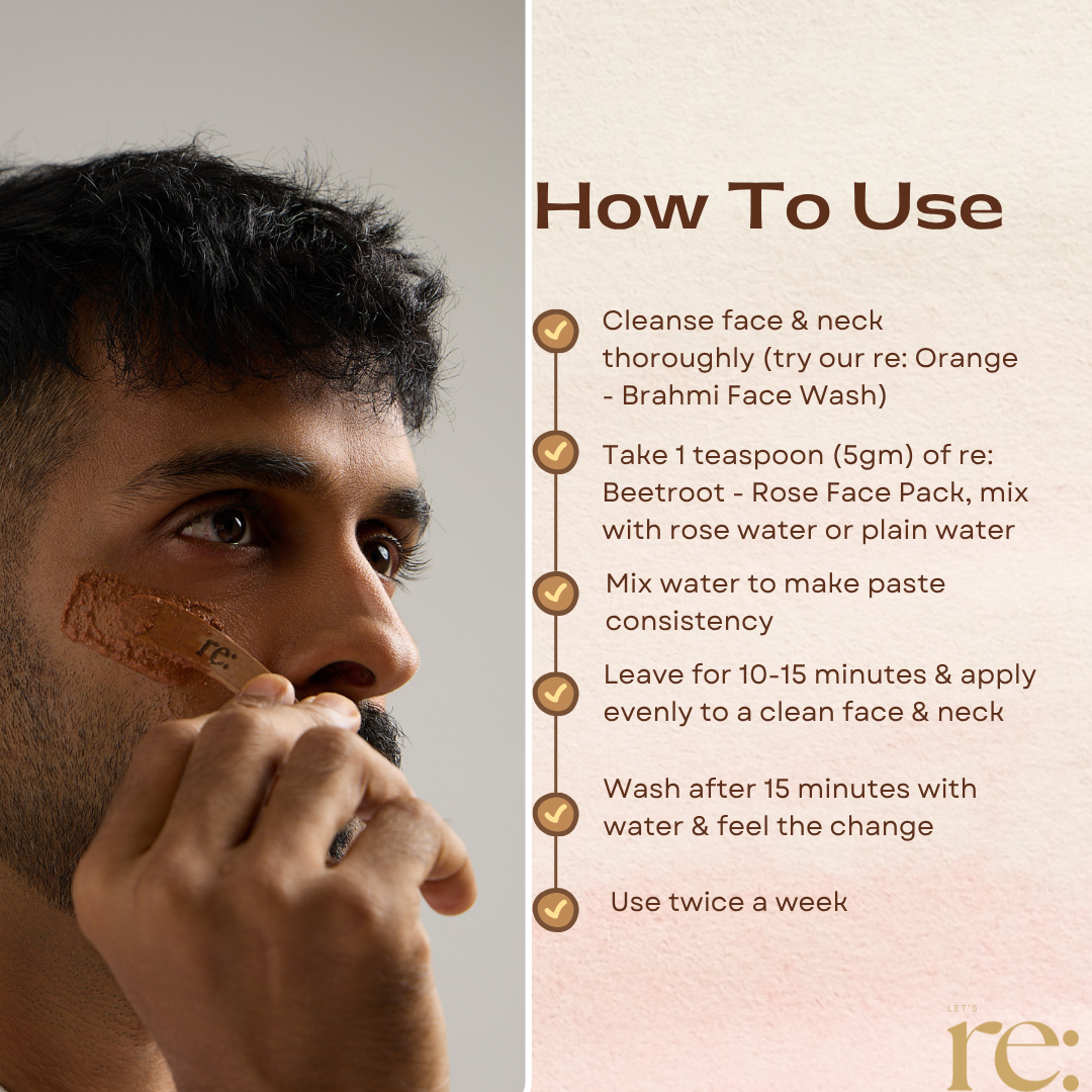 Beetroot Rose Face Pack for Brightening Glow