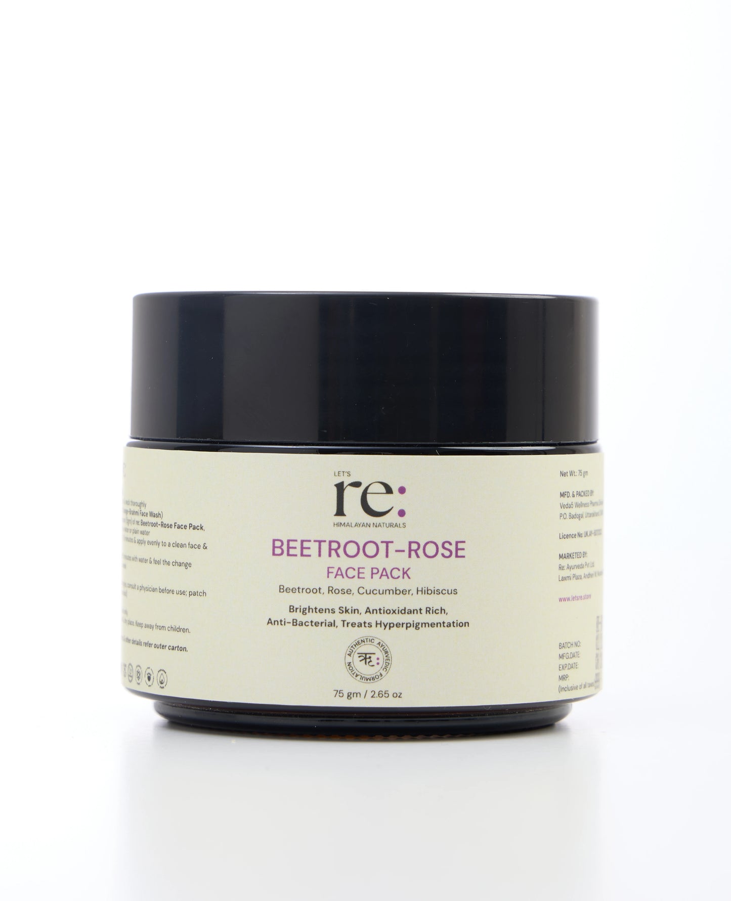 Beetroot Rose Face Pack for Brightening Glow