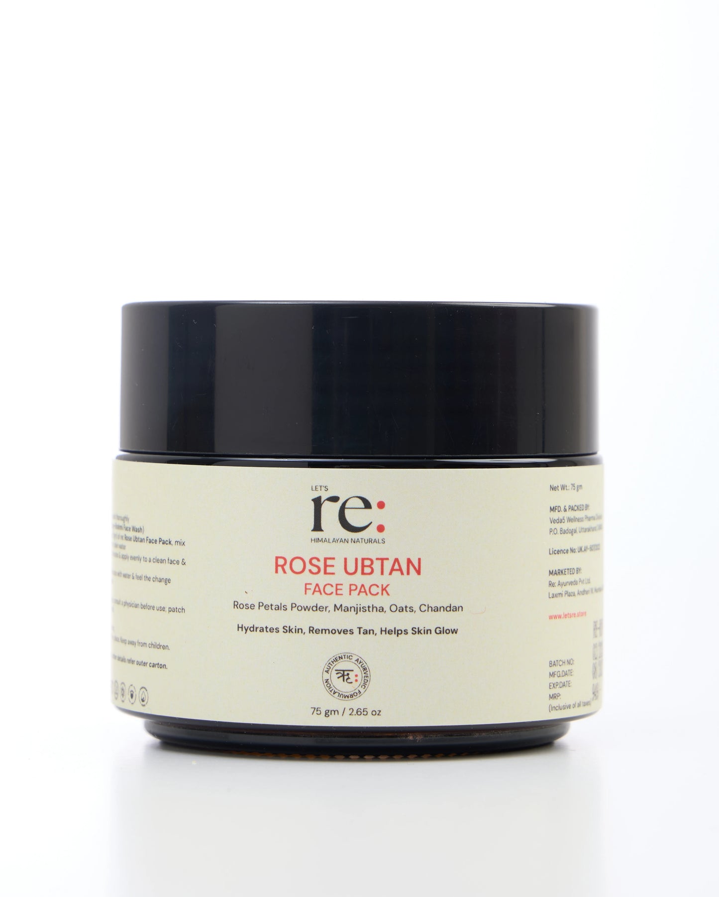 Rose Ubtan Face Pack for Skin Brightening